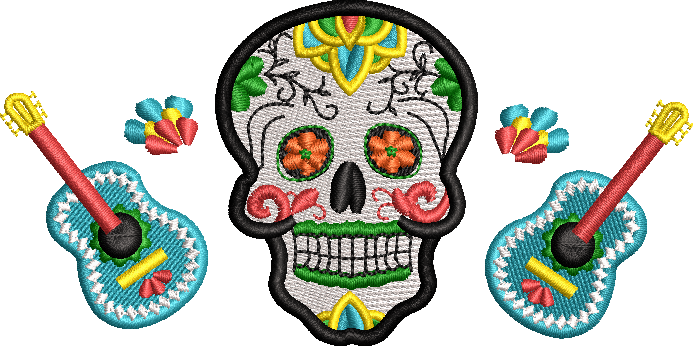 Cinco De Mayo Sugar Skull 3D.PNG