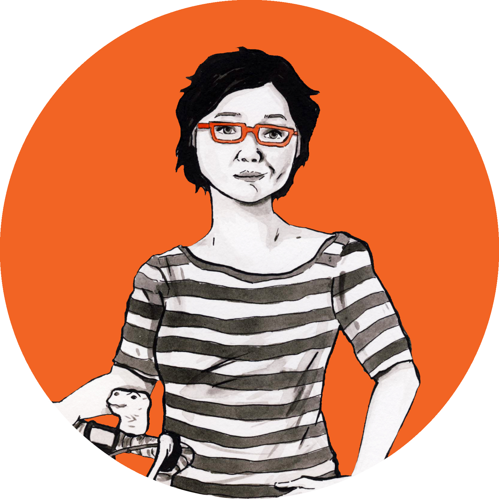 Illustration by the multi-talented woman herself, Tessa Hulls.