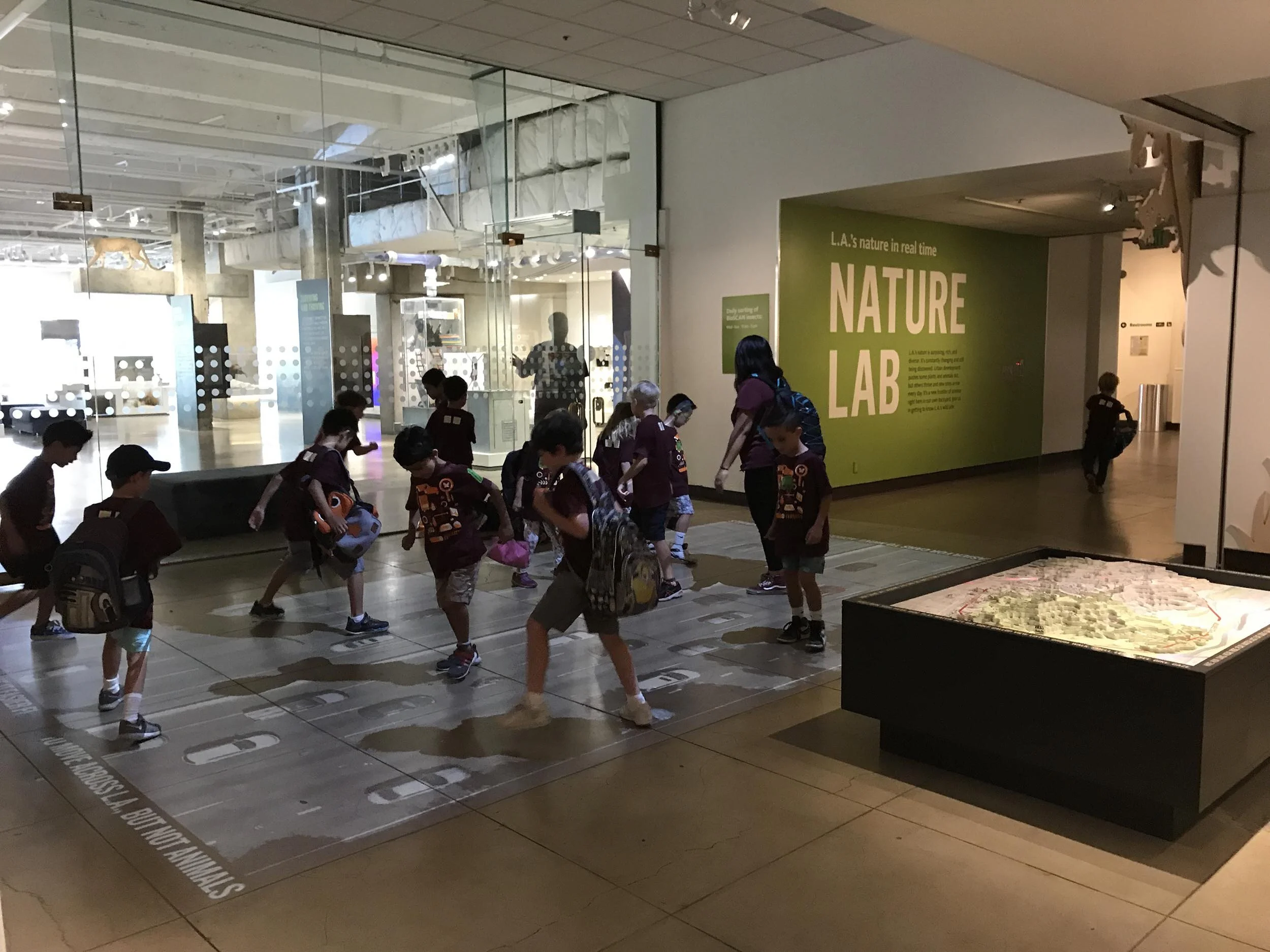 The projected traffic video is a huge hit&nbsp;—&nbsp;I mean, come on, who doesn't love Frogger?