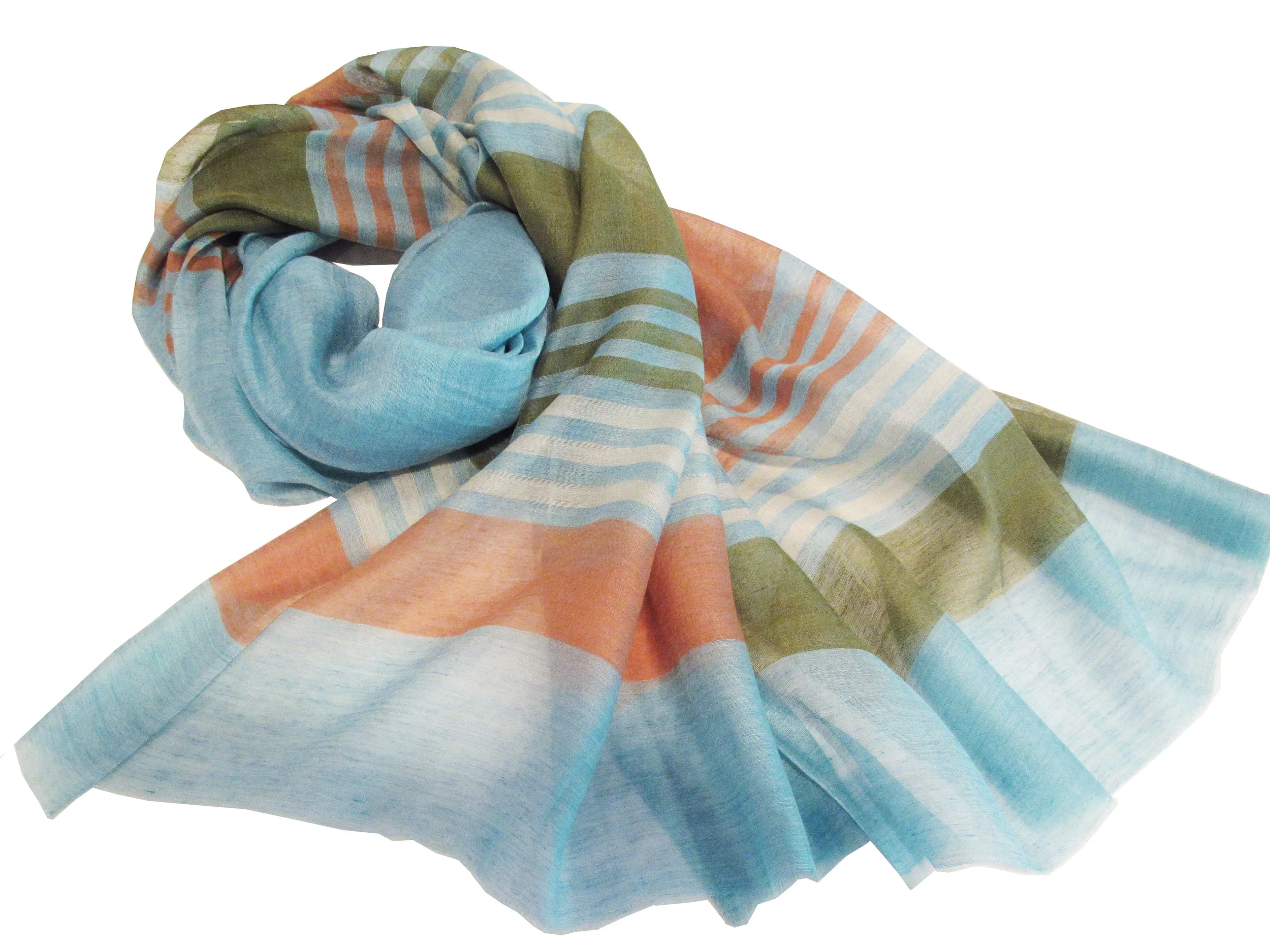 Multicolor stripes on blue, S-CSL-WV-11