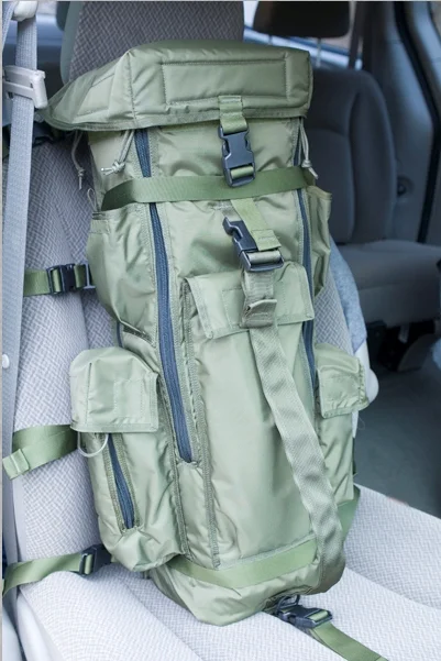 The Big Lens Bag™ is secured in the vehicle using a number of straps