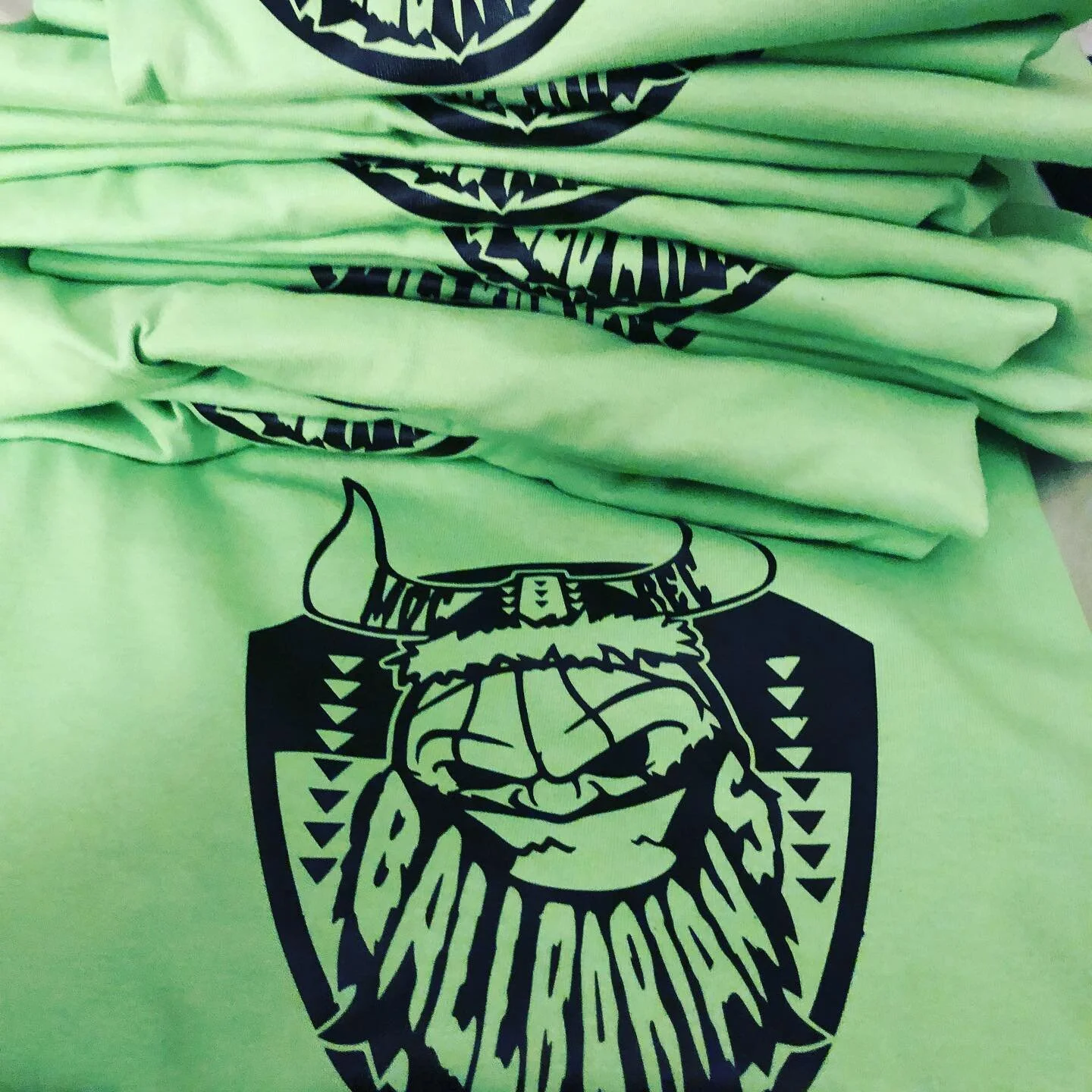 Fast and easy Zig House can help with all your printing needs. Lime color shirts with black Heat transfer graphic. If you have any questions or would like a quote send us a message, we will get back to you ASAP. Mahalo MOC REC BASKET BALL TEAM 2019 B