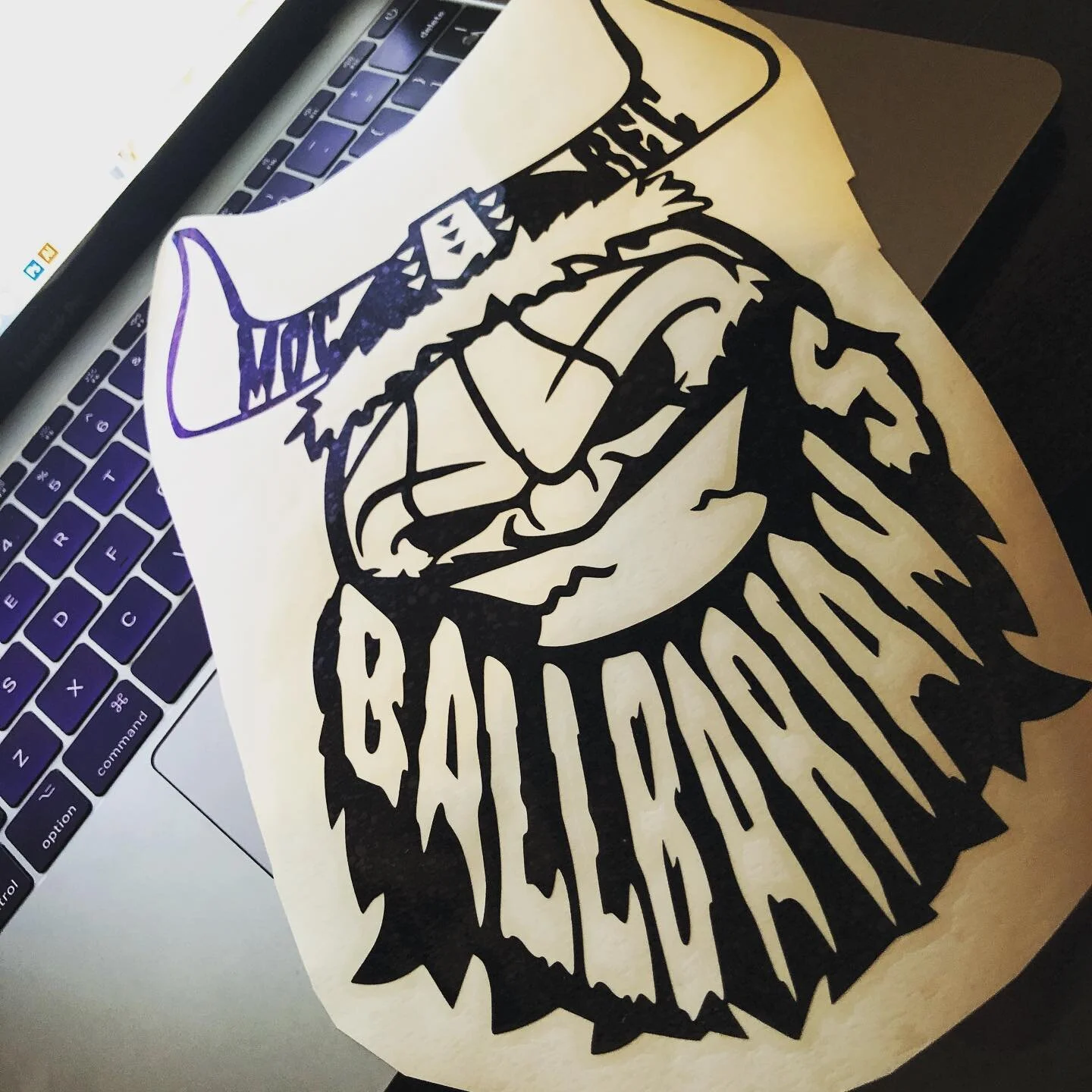 #Ballbarians #custom #vinyl #stickers #design #mauibusiness #graphic #design #logo #stickershop
