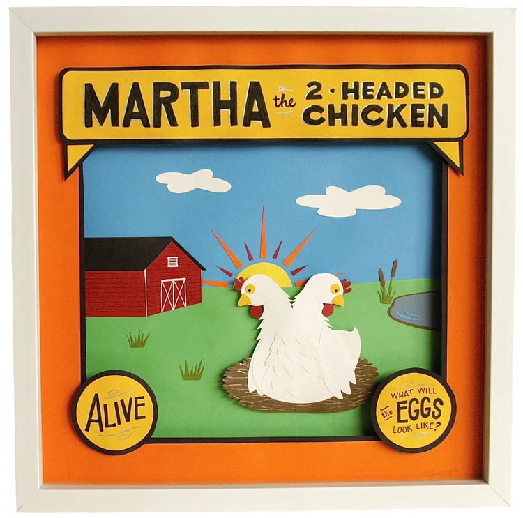 Martha the Two-Headed Chicken