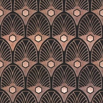 Trendikäs Art Deco tapetti. Kuva: Seinäruusu