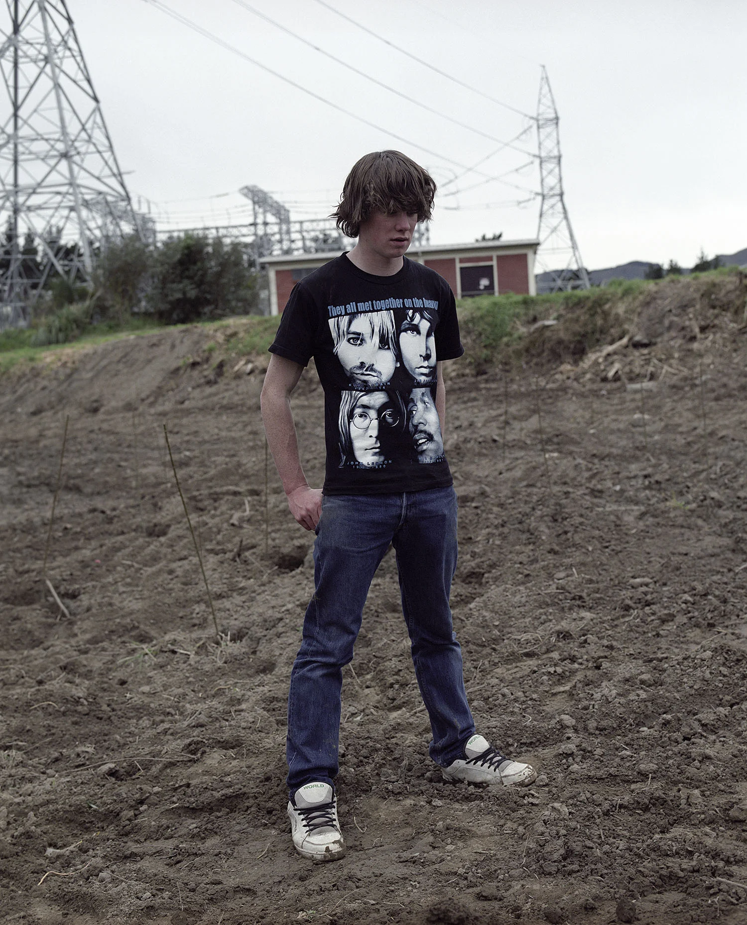 Daniel with t-shirt of matyrs