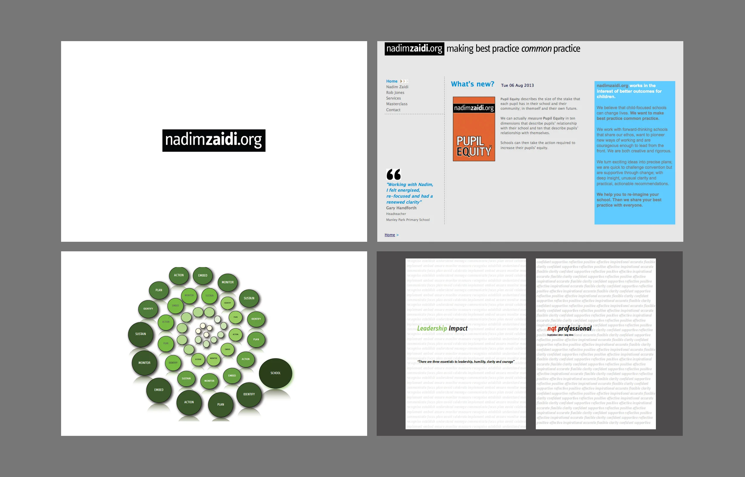Spiral Consultings previous brand identity