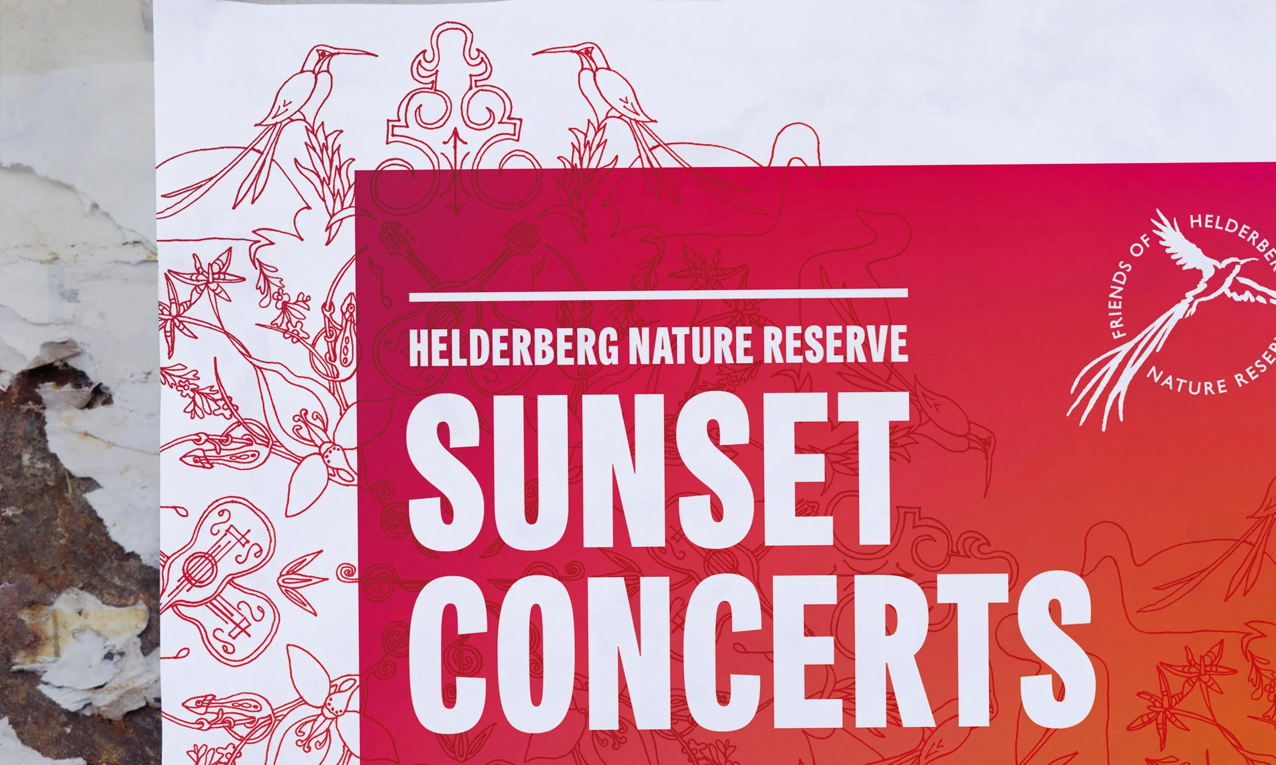 Sunset Concerts poster detail – design by Ian Whalley