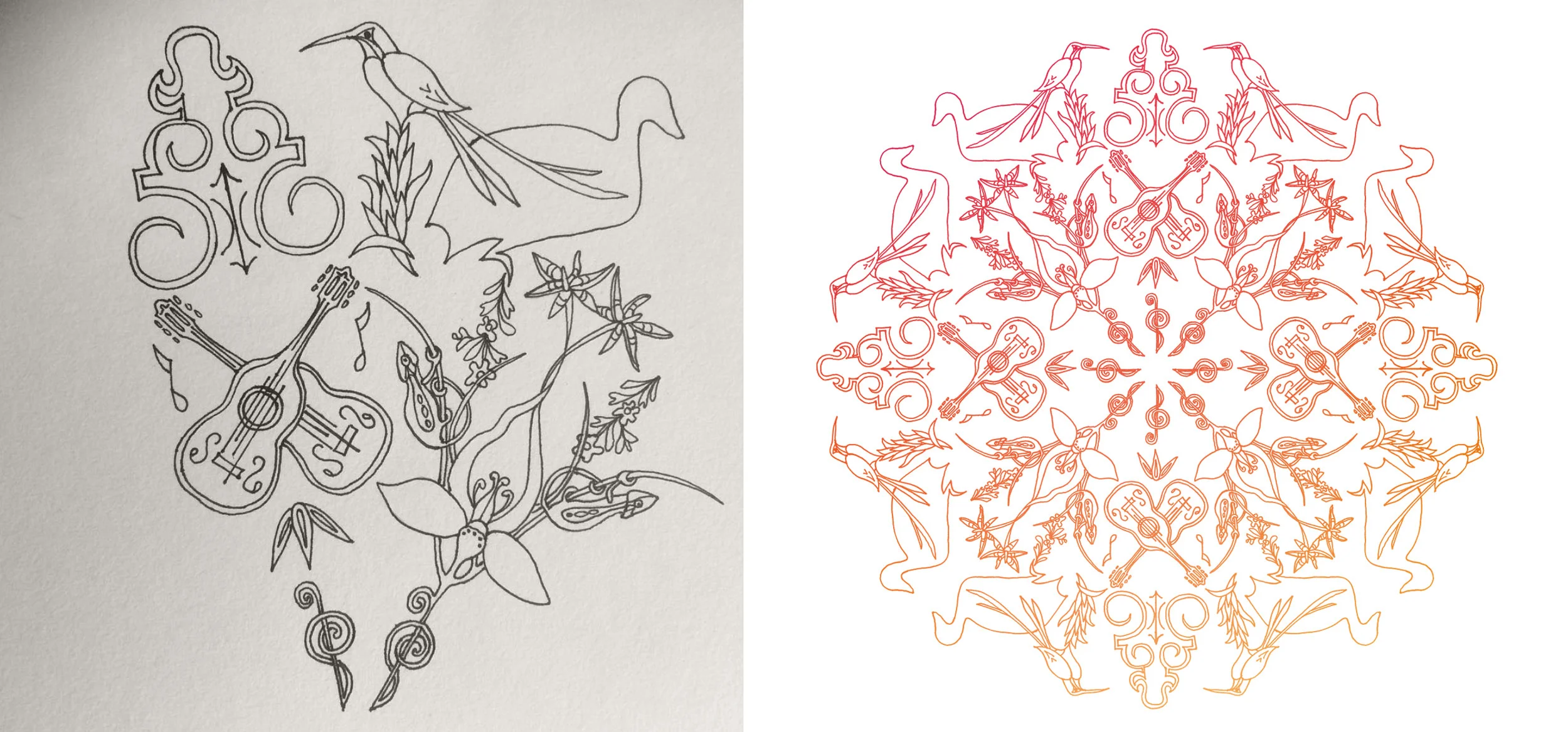 The mandala for the Sunset Concerts – by Ian Whalley and Marguerite MacRobrts