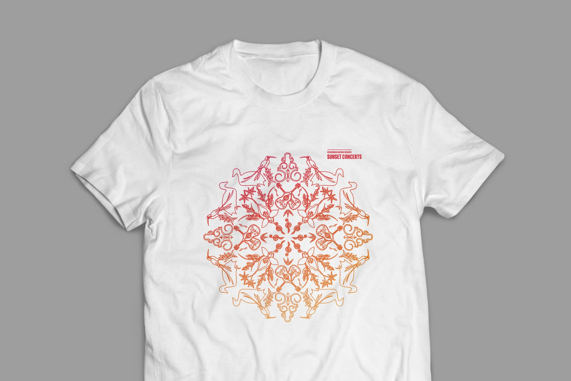 T-shirt for the Sunset Concerts – design by Ian Whalley
