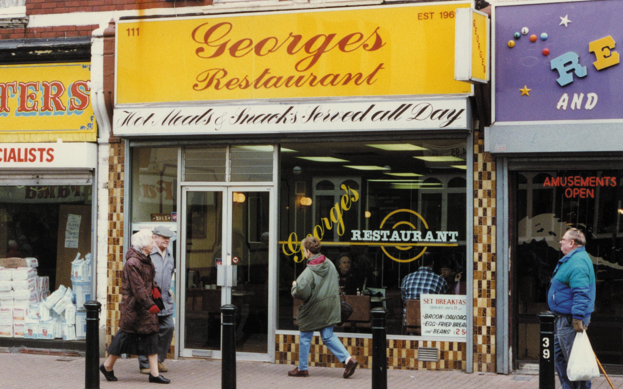 George's Restaurant, the greasy spoon café where Number 54 was recorded – Designed and published by Ian Whalley