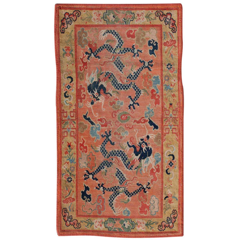 Tibetan Dragon Khaden Rug; InvNr. DG-0163