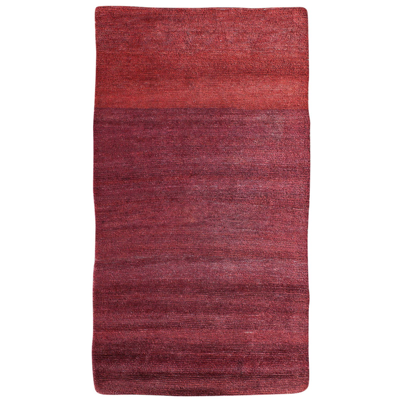 Stunning Red Antique Abstract Geometric Tibetan Rug; InvNr. DG-0139