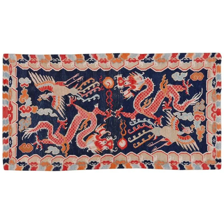 Antique Tibetan Dragon and Phoenix Khaden; InvNr.: DG-0277
