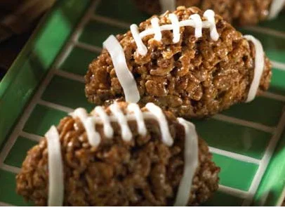 Football Rice Krispy Treats... Well done.