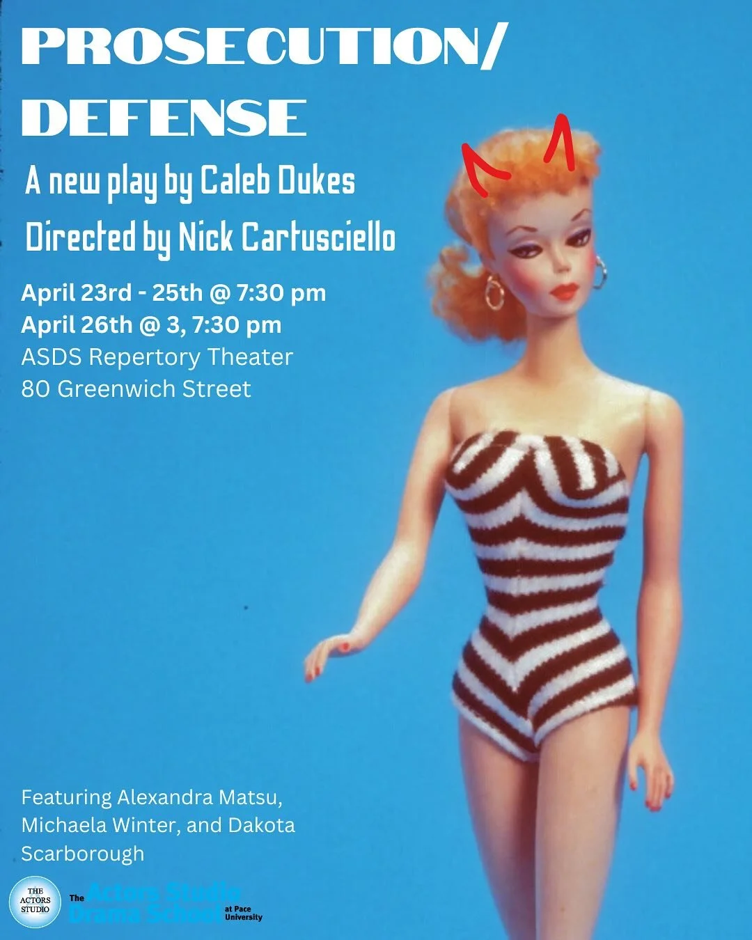 Repertory Season Week 3 opens tonight.
April 23-26

📝🎭 Join us to experience 2 new one-act plays by MFA playwrights Caleb Dukes and Leah M. Bickley directed by MFA director Nick Cartusciello. 

 &lsquo;Prosecution/Defense&rsquo; by Caleb Dukes @cal