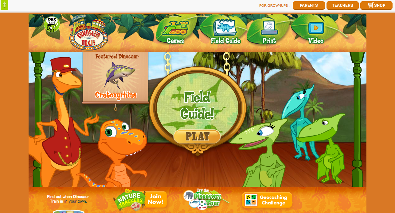 site Dinosaur Train — FableVision Studios
