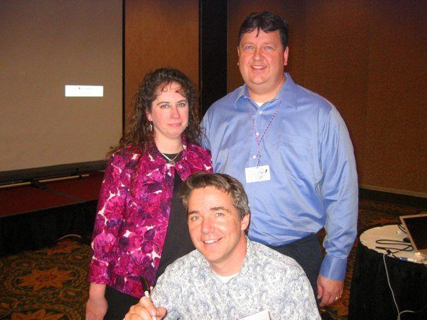 Terry and Ellen Shay with Peter H. Reynolds