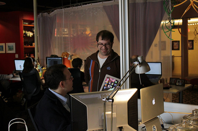 FableVision's Jordan Bach (Senior Developer) and Brian Grossman (Technical Director)