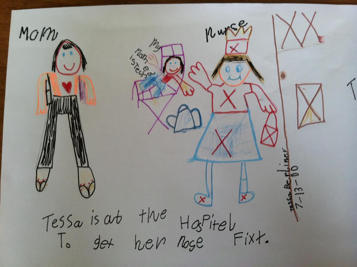 Drawn by Tessa on July 13, 2000.