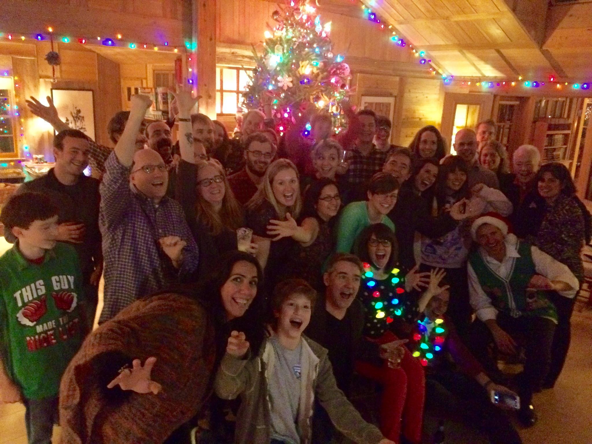 The FableVision team at their 2015 holiday party.