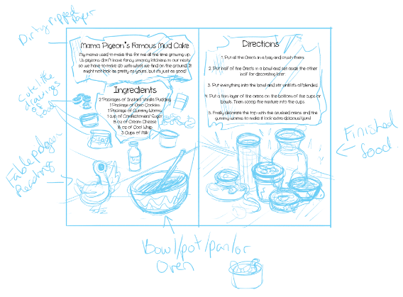 Jen's original page layout.