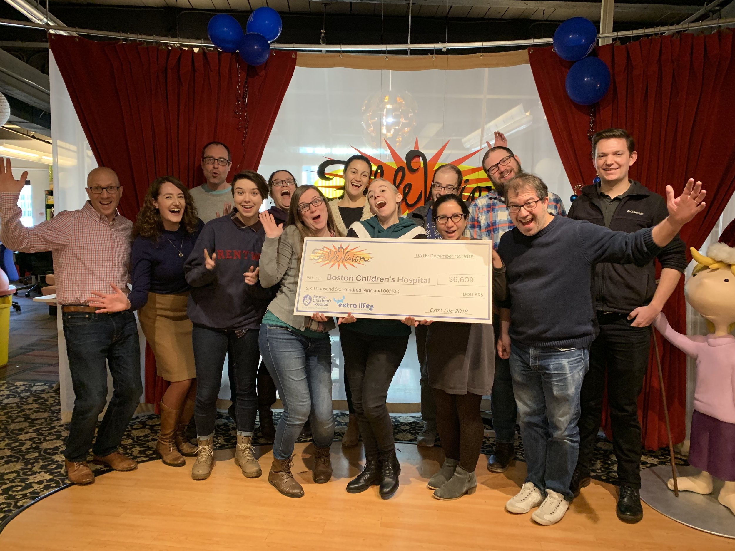 From left (back): Peter Stidwill, Melissa Schoeller, Mikaela Johnson, Bob Flynn, David Welsh, Michael Fogarasi From left (front): Gary Goldberger, Sarah Ditkoff, Allie Caton, Hannah O’Neal, Christina Kelly, Loren Lee-Flynn, Brian Grossman
