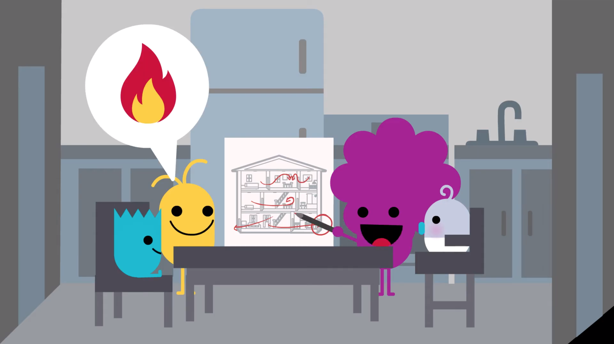 Fire Safety Animation
