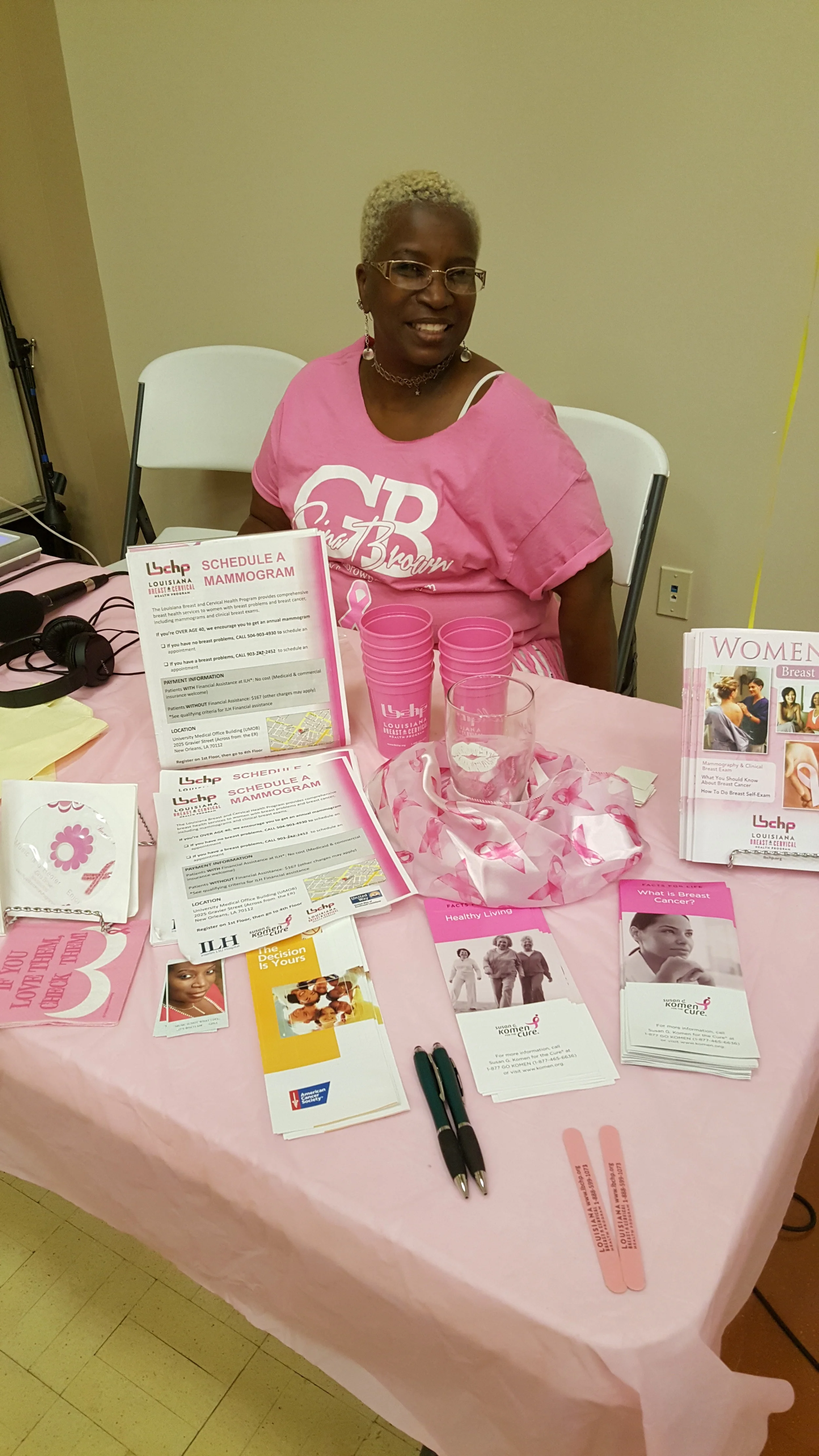 Thank you Gina Brown for sharing these materials with women in Gretna!