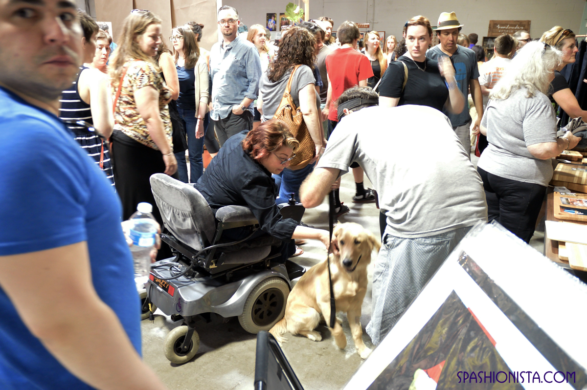 The event drew lots of locals, some with their pets