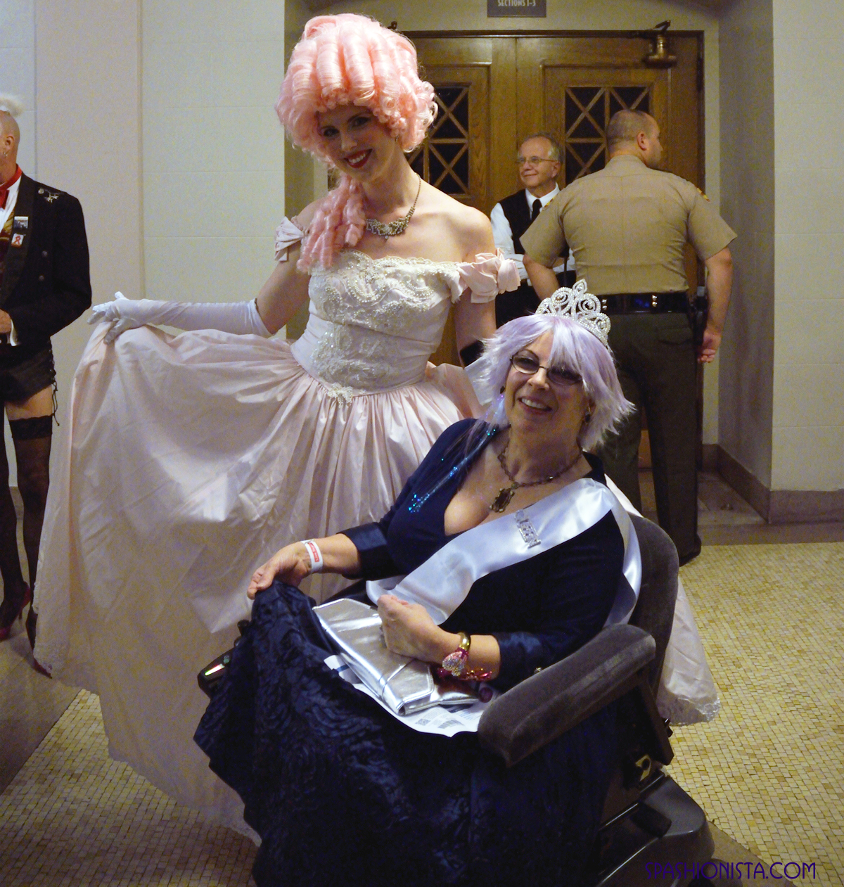 Meagan Rhodes of 12th & Broad in her stunning homage to Marie Antoinette