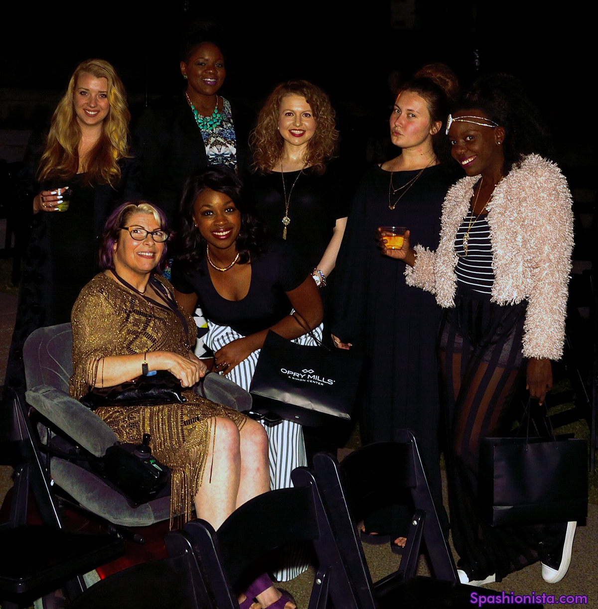 Post-runway gathering