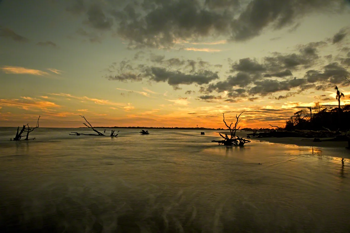 sunset from the south end of capers