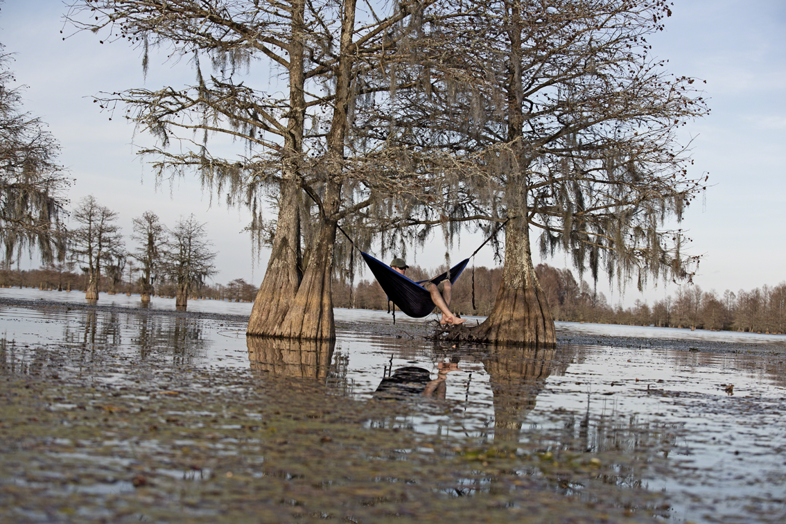 we kind of wanted to sleep out here, but thought we may be gator bait if we did