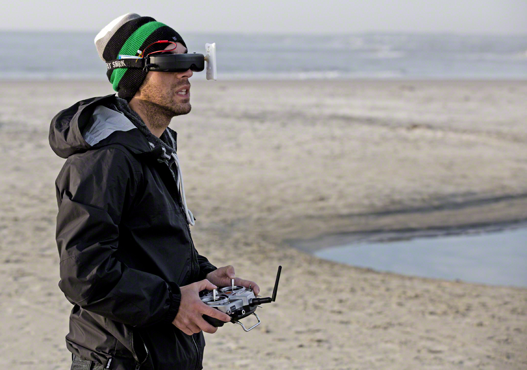 ryan looking cool flying his quad copter