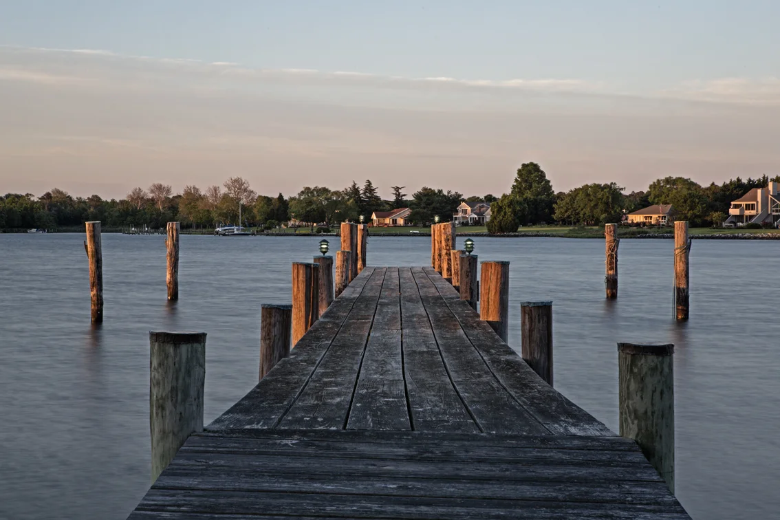 sunrise over the dock