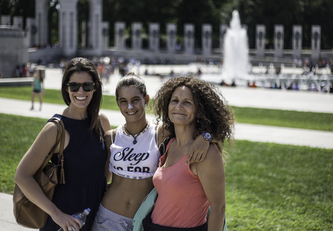 at the wwII memorial