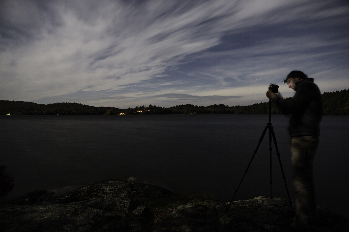frank shooting some night skies