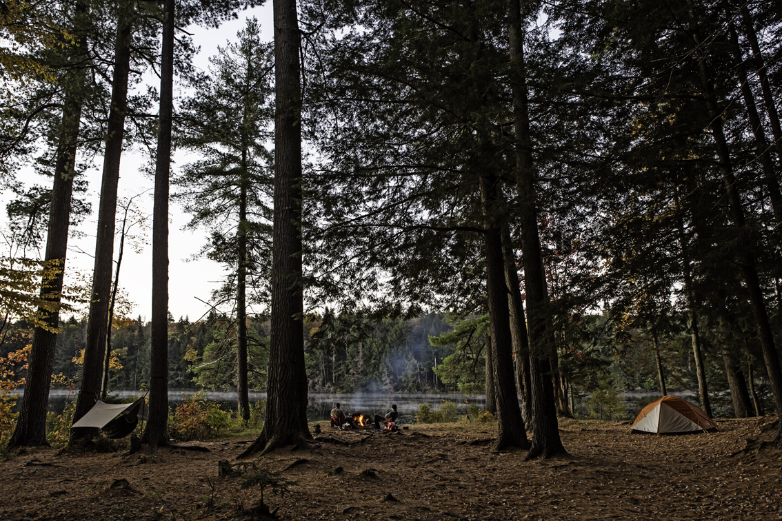 early morning at middle pond, we had to build a fire to warm up