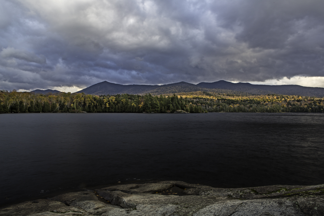 view from the last campsite - moose pond