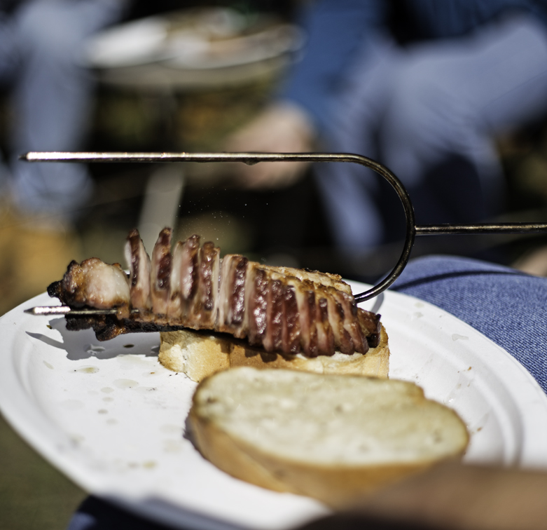 we don't waste the grease, it goes directly onto rye bread