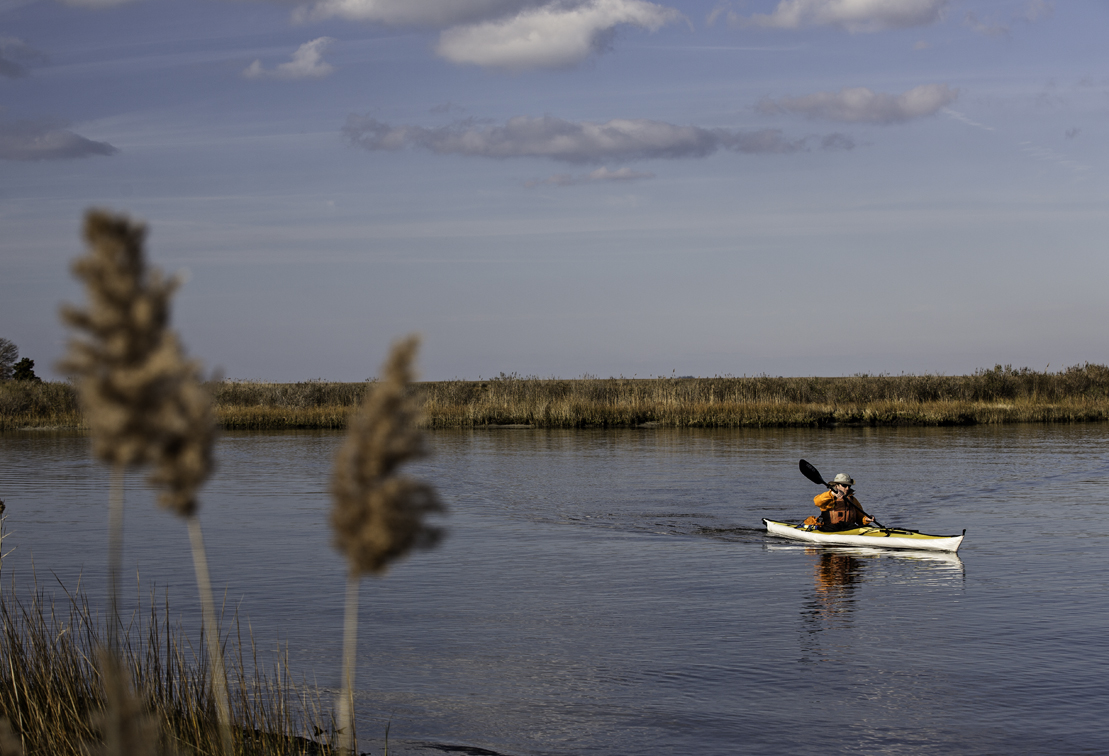 I landed at our destination first so I could get a different POV on the days paddling.