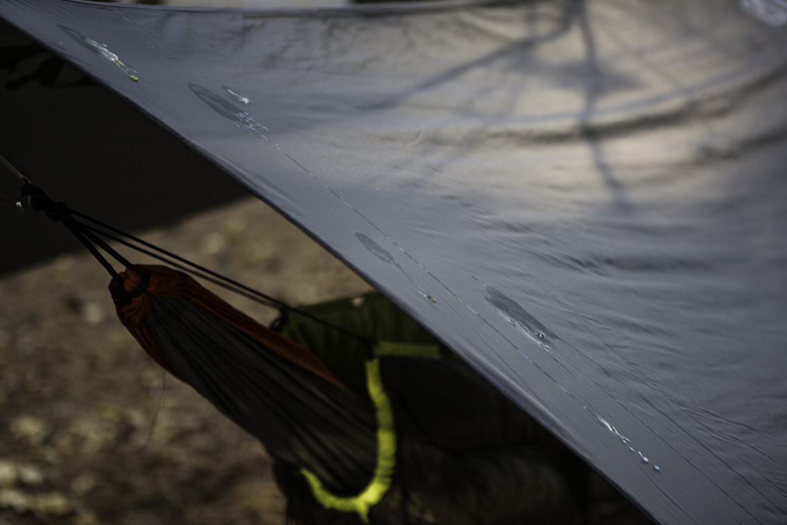 A great reason to set up your tarp, even if it isn't going to rain, bird dookie.