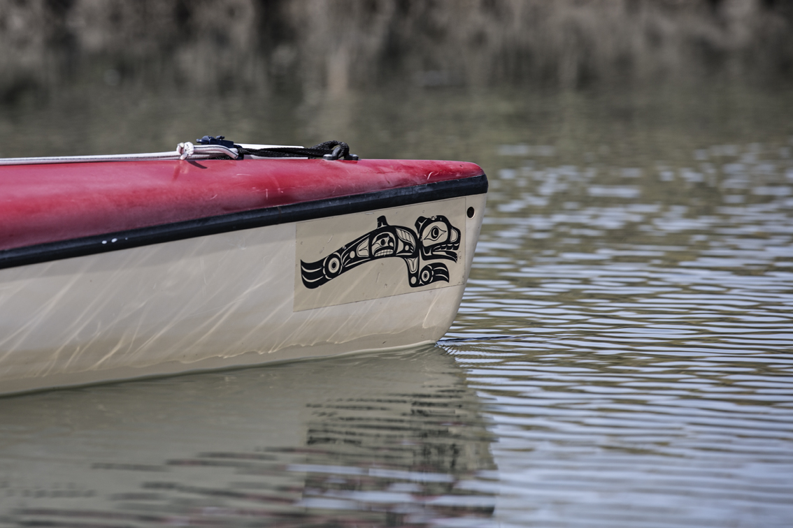Forrest's old school pacific water sports 'yak. He was kind enough to let me paddle his extra, since I hadn't dragged a boat from Maryland.