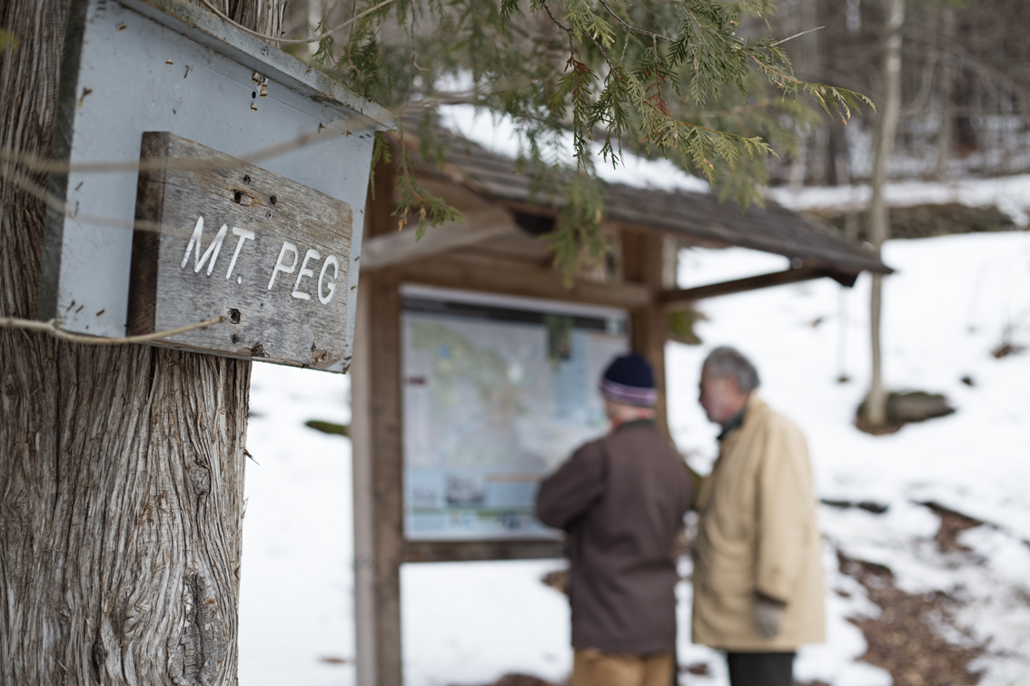 Whelan men figuring out where we just hiked to.