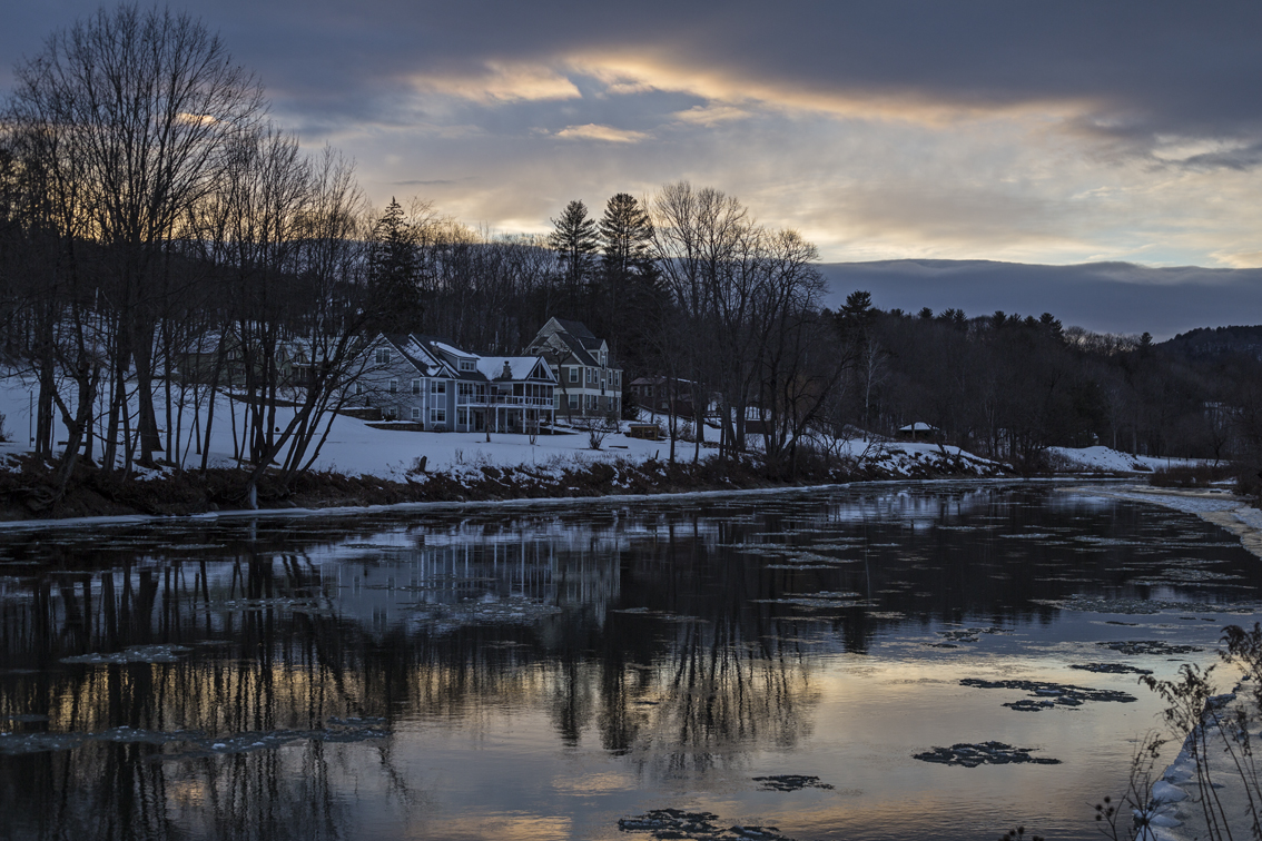 Ridiculous sunset in Quechee VT.