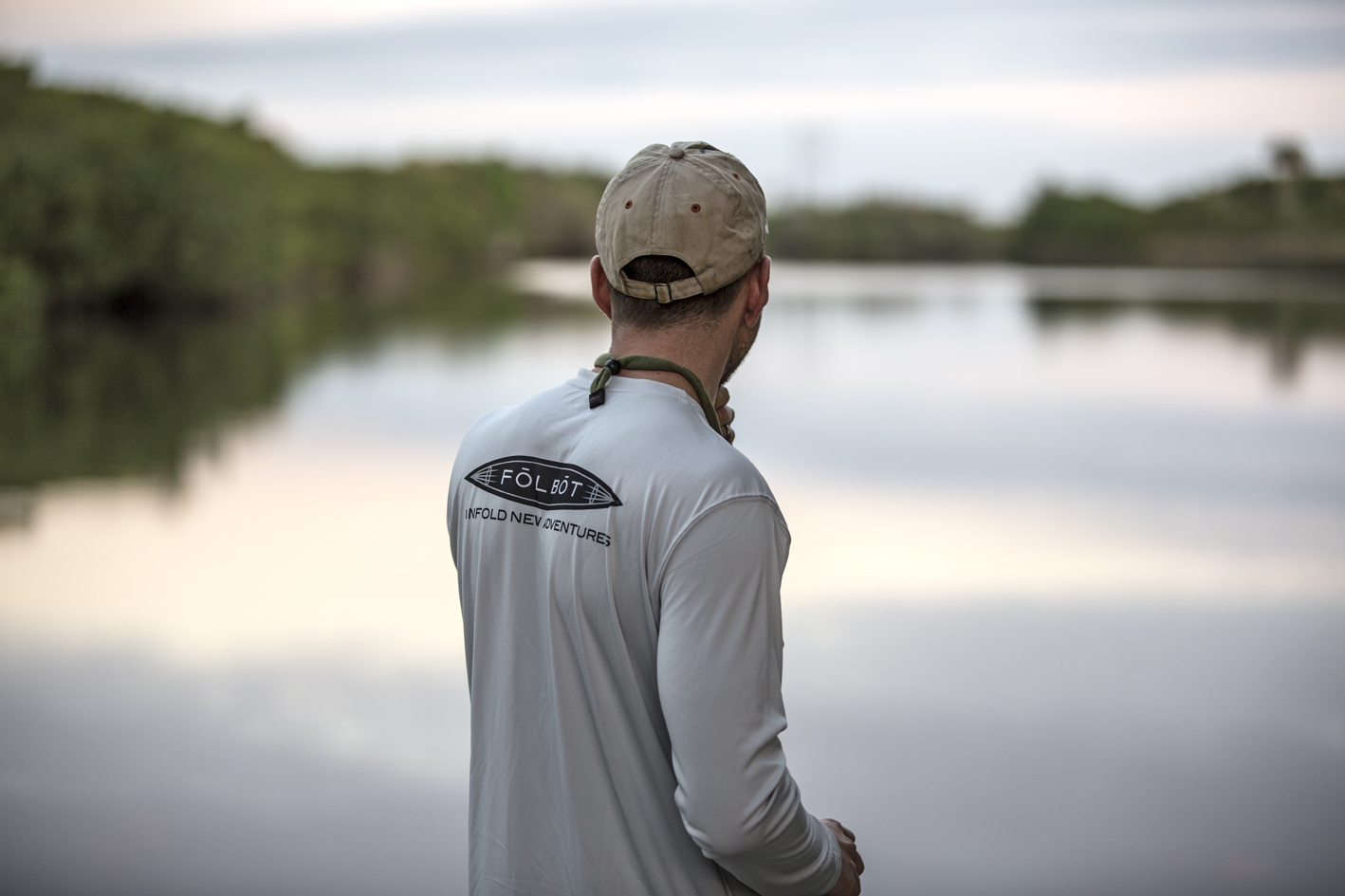 Jim scanning for gators on Shell Creek.