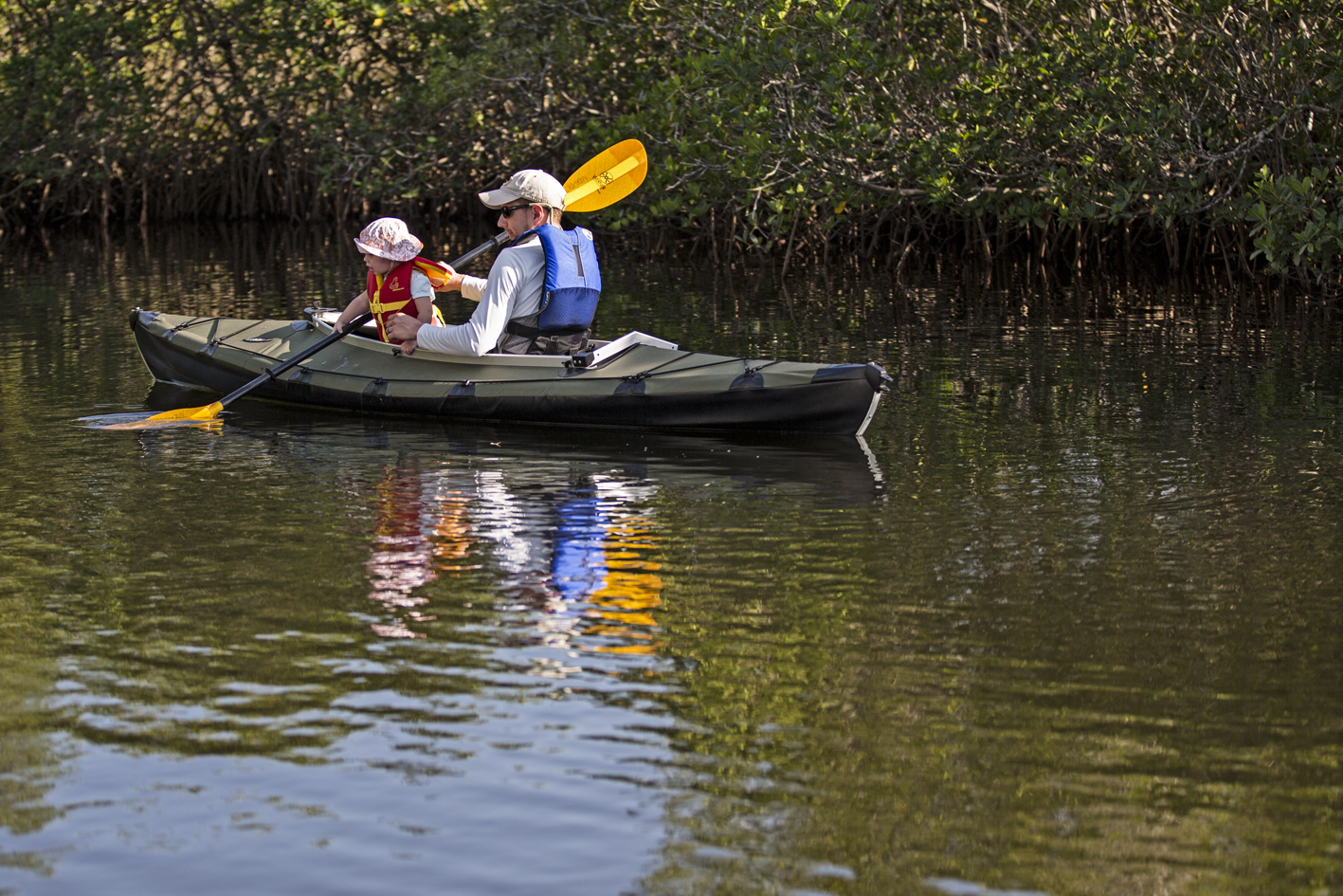 Learning a proper paddle stroke.