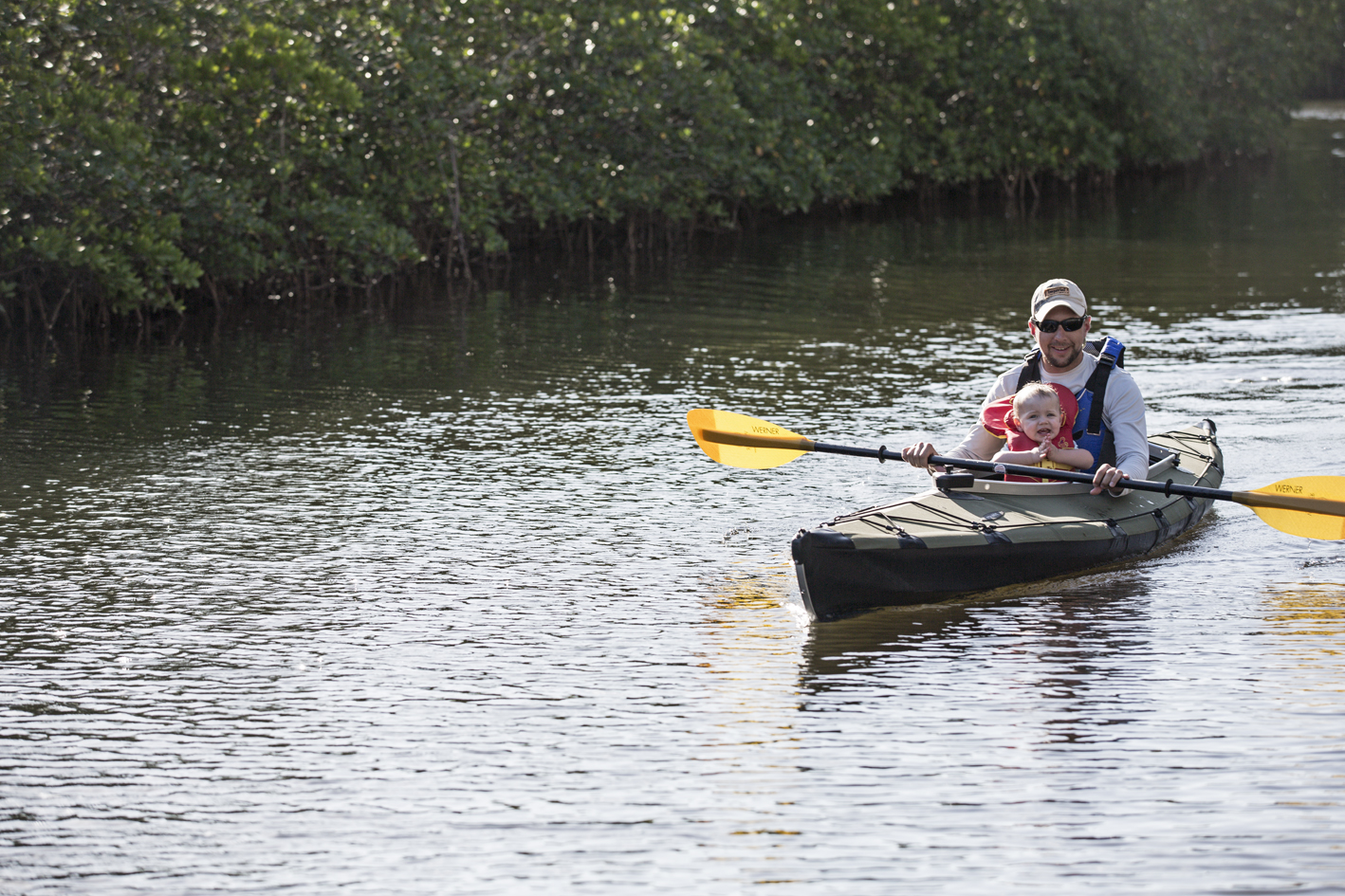 Happy to be paddling.