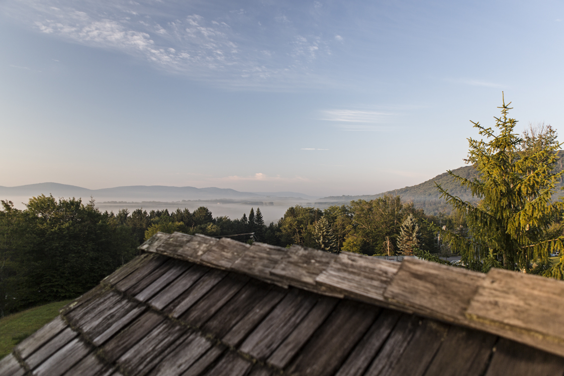 Sunrise view of Canaan Valley from the loft of our mt. house.